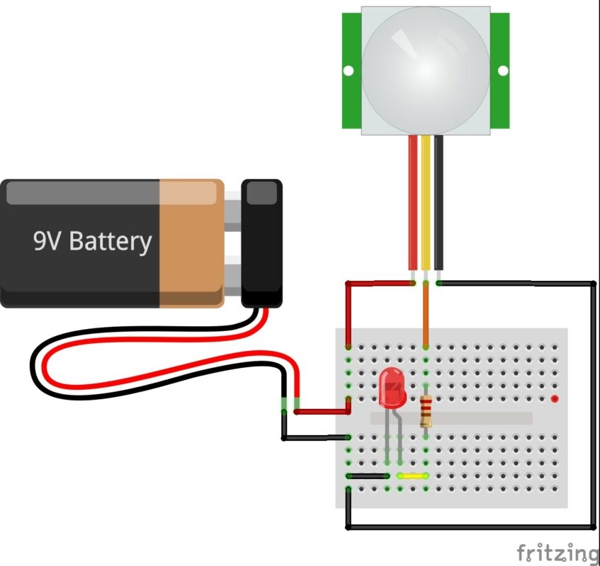 How to use a PIR sensor without Arduino