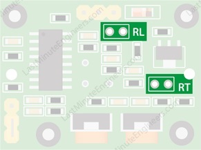 The RL and RT solder pads